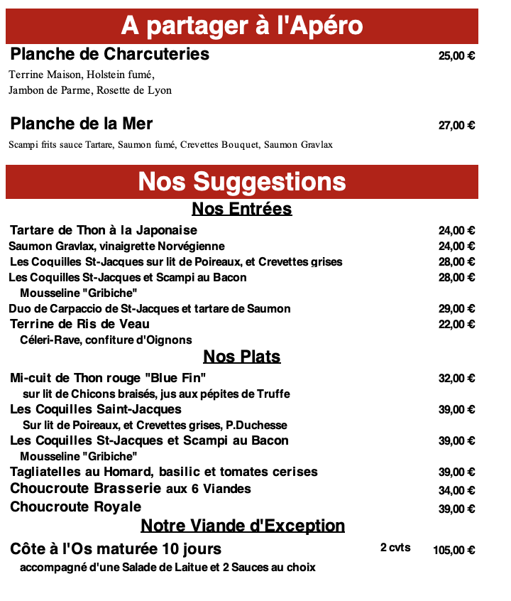 suggestions janvier